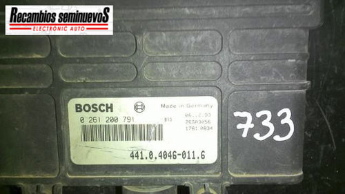 Calculator Motor BOSCH SKODA FAVORIT 0 261 200 791 / 0261200791 / 26SA3056 / 441.0.4046-011.6 / 441 ...