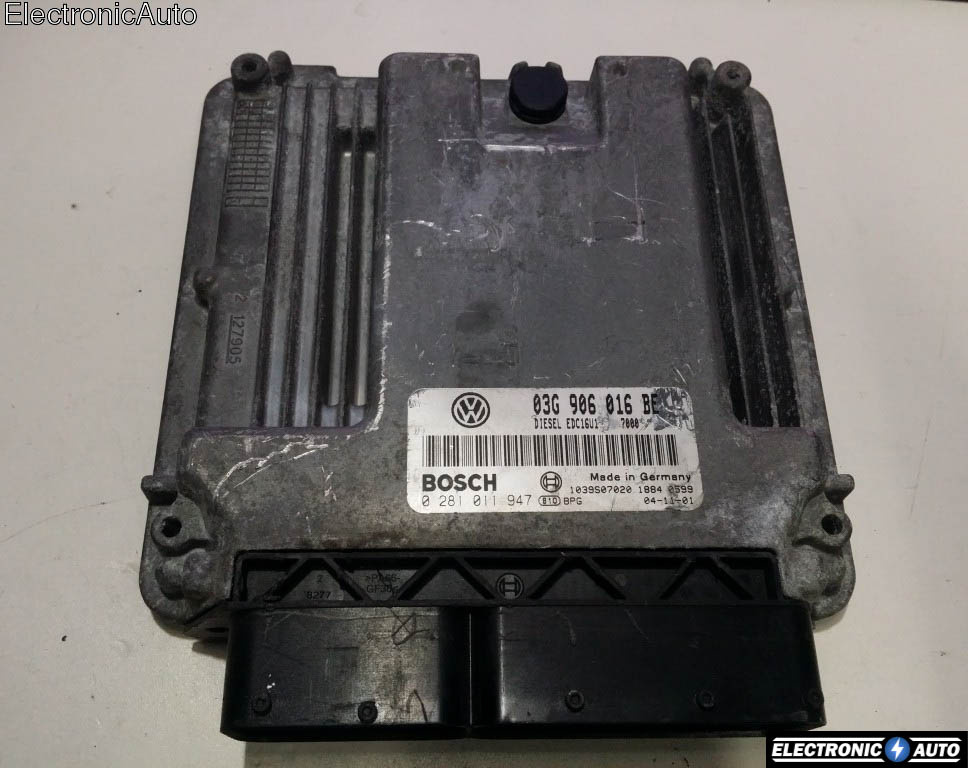 Calculator Motor BOSCH SKODA OCTAVIA 0 281 011 947 / 0281011947 / EDC16U1 / 03G 906 016 BE / 03G906016BE0 281 011 947 / 0281011947 / EDC16U1 / 03G 906 016 BE / 03G906016BE