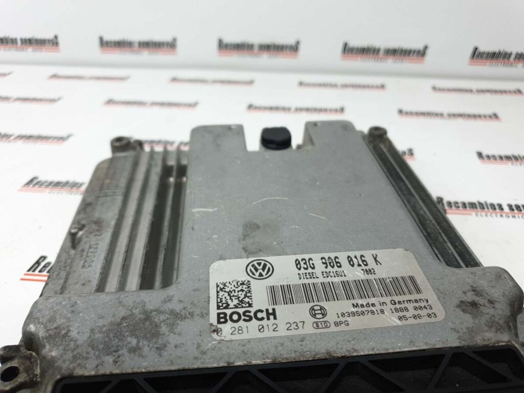 Calculator Motor BOSCH SKODA OCTAVIA 0 281 012 237 / 0281012237 / EDC16U1 / 03G 906 016 K / 03G906016K0 281 012 237 / 0281012237 / EDC16U1 / 03G 906 016 K / 03G906016K