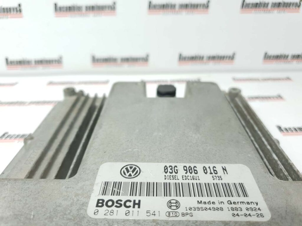 Calculator Motor BOSCH VOLKSWAGEN CADDY 0 281 011 541 / 0281011541 / EDC16U1 / 03G 906 016 N / 03G906016N0 281 011 541 / 0281011541 / EDC16U1 / 03G 906 016 N / 03G906016N