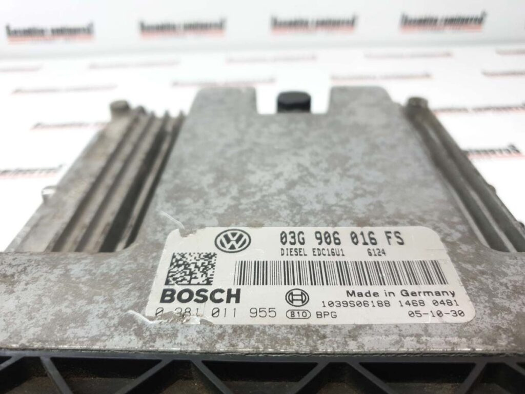 Calculator Motor BOSCH VOLKSWAGEN GOLF 0 281 011 955 / 0281011955 / EDC16U1 / 03G 906 016 FS / 03G906016FS0 281 011 955 / 0281011955 / EDC16U1 / 03G 906 016 FS / 03G906016FS
