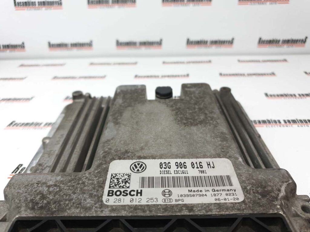 Calculator Motor BOSCH VOLKSWAGEN GOLF 0 281 012 253 / 0281012253 / EDC16U1 / 03G 906 016 HJ / 03G906016HJ0 281 012 253 / 0281012253 / EDC16U1 / 03G 906 016 HJ / 03G906016HJ