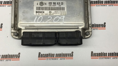 Calculator Motor BOSCH VOLKSWAGEN GOLF, 0281011065, EDC15P+, 038906019DD,