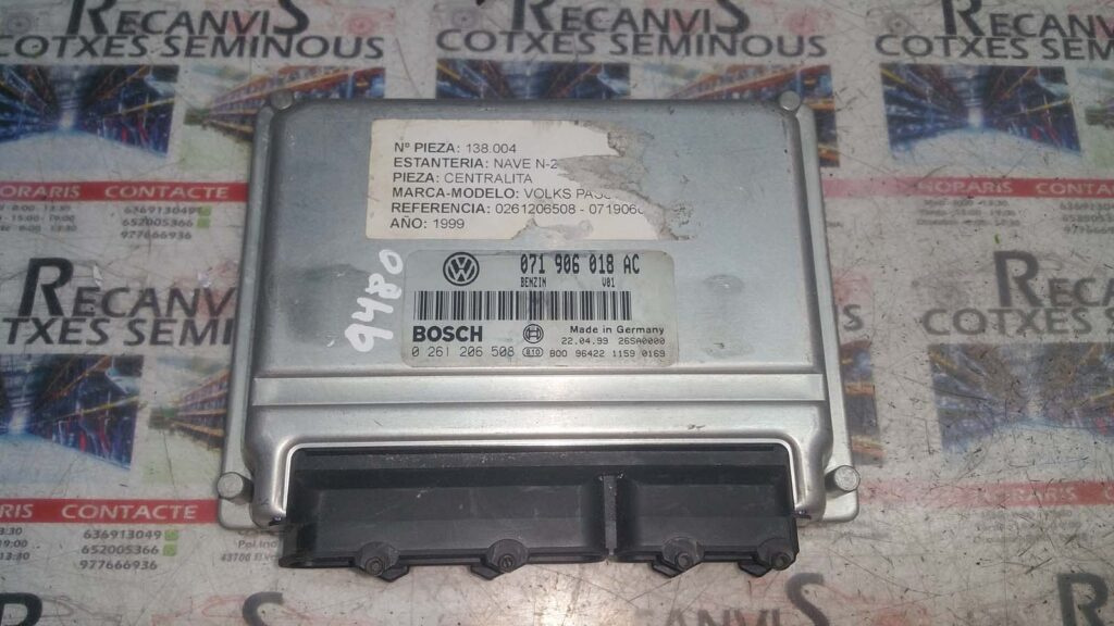 Calculator Motor BOSCH VOLKSWAGEN PASSAT 0 261 206 508 / 0261206508 / 071 906 018 AC / 071906018AC0 261 206 508 / 0261206508 / 071 906 018 AC / 071906018AC
