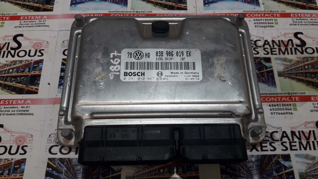 Calculator Motor BOSCH VOLKSWAGEN PASSAT 0 281 010 667 / 0281010667 / EDC15P+ / EDC15P / EDC15P / 038 906 019 EK / 038906019EK0 281 010 667 / 0281010667 / EDC15P+ / EDC15P / EDC15P / 038 906 019 EK / 038906019EK