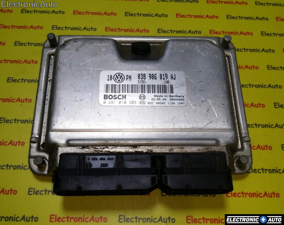 Calculator Motor BOSCH VOLKSWAGEN PASSAT 0 281 010 303 / 0281010303 / 038 906 019 AJ / 038906019AJ0 281 010 303 / 0281010303 / 038 906 019 AJ / 038906019AJ