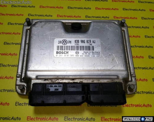 Calculator Motor BOSCH VOLKSWAGEN PASSAT 0 281 010 303 / 0281010303 / 038 906 019 AJ / 038906019AJ0 ...