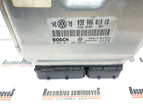 Calculator Motor BOSCH VOLKSWAGEN PASSAT 0 281 011 205 / 0281011205 / EDC15P / 038 906 019 KD / 0389...