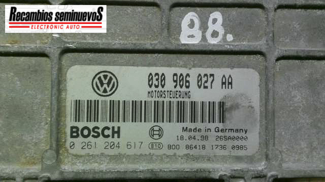 Calculator Motor BOSCH VOLKSWAGEN POLO 0 261 204 617 / 0261204617 / 030 906 027 AA / 030906027AA0 261 204 617 / 0261204617 / 030 906 027 AA / 030906027AA