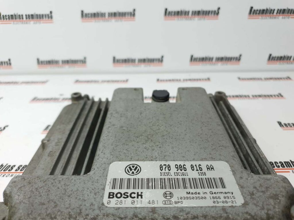 Calculator Motor BOSCH VOLKSWAGEN TOUAREG, 0281011481 / EDC16U1, 070906016AA,