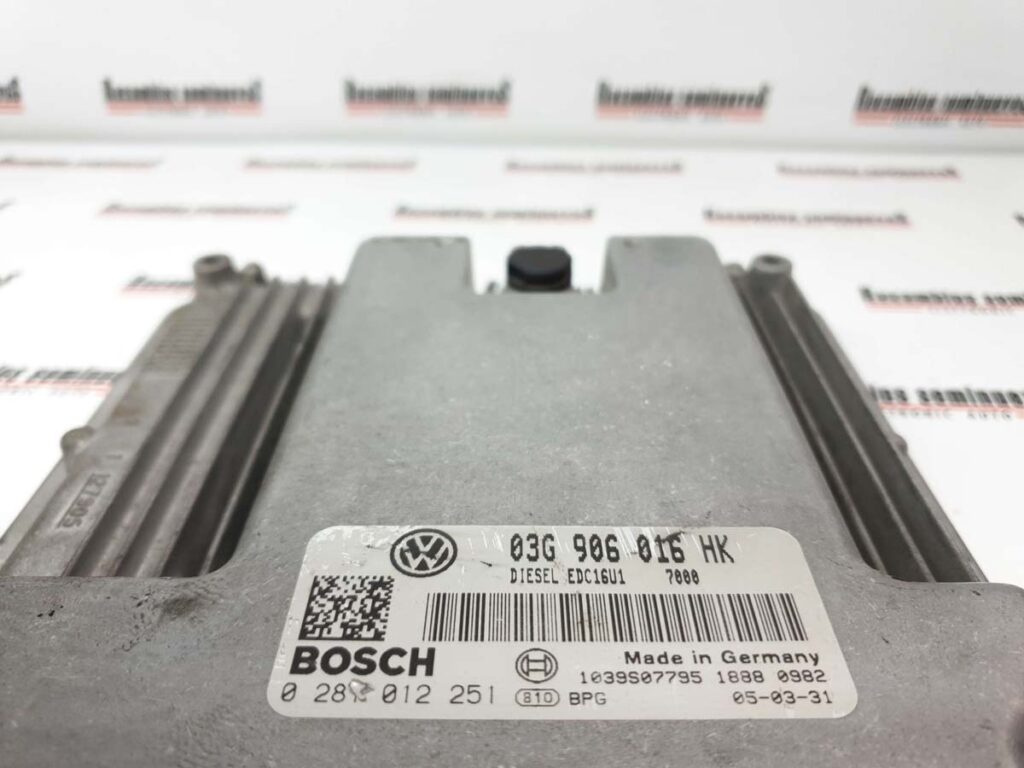 Calculator Motor BOSCH VOLKSWAGEN TOURAN 0 281 012 251 / 0281012251 / EDC16U1 / 03G 906 016 HK / 03G906016HK0 281 012 251 / 0281012251 / EDC16U1 / 03G 906 016 HK / 03G906016HK