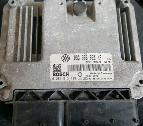 Calculator Motor BOSCH VOLKSWAGEN TOURAN 0 281 013 199 / 0281013199 / EDC16U34 / 03G 906 021 KF / 03...