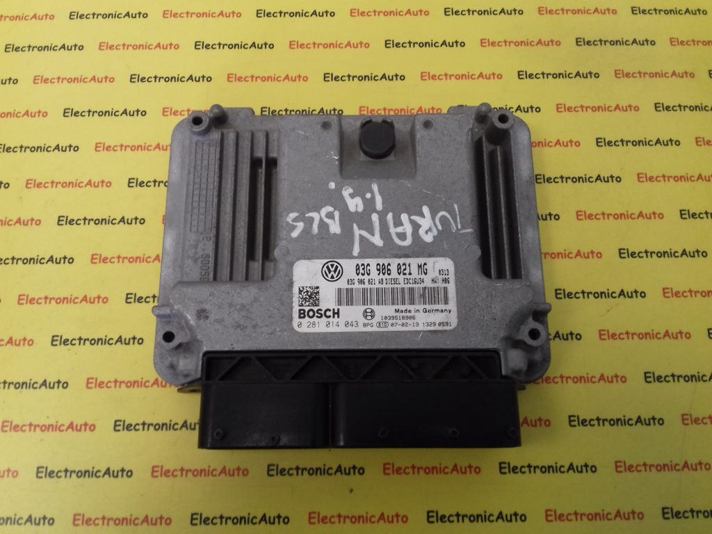 Calculator Motor BOSCH VOLKSWAGEN TOURAN 0 281 014 043 / 0281014043 / EDC16U34 / 03G 906 021 MG / 03G906021MG / 03G906021AB / KK0 281 014 043 / 0281014043 / EDC16U34 / 03G 906 021 MG / 03G906021MG / 03G906021AB / KK