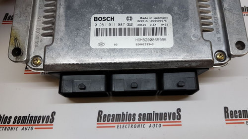 Calculator Motor BOSCH VOLVO V40 0 281 011 087 / 0281011087 / EDC15C3 / HOM 8200065996 / HOM82000659...