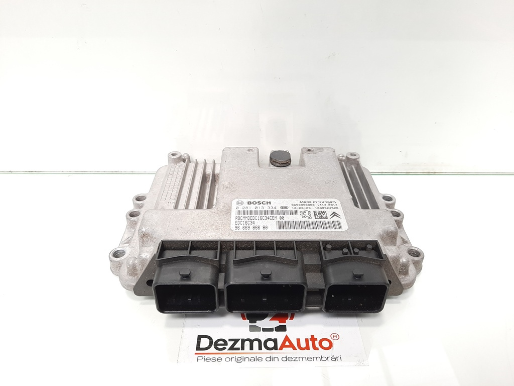 Calculator motor, Citroen Berlingo 2, 1.6 hdi, 9HZ, 9666986680, 0281013334 (idi:418588)