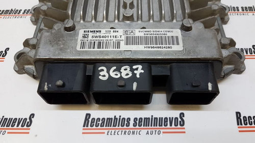 Calculator Motor CITROEN C2, 5WS40111ET, SID804, 9654925380, 9648624280,