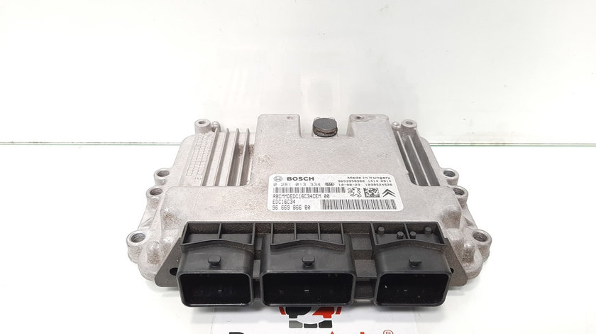 Calculator motor, Citroen C2 (JM) 1.6 hdi, 9HZ, 9666986680, 0281013334 (idi:418588)