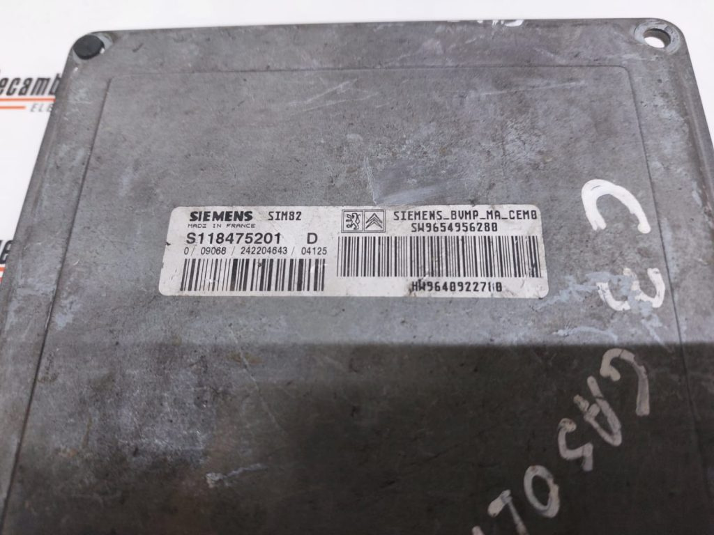 Calculator MOTOR Citroen C3, S118475201D, 9654956288