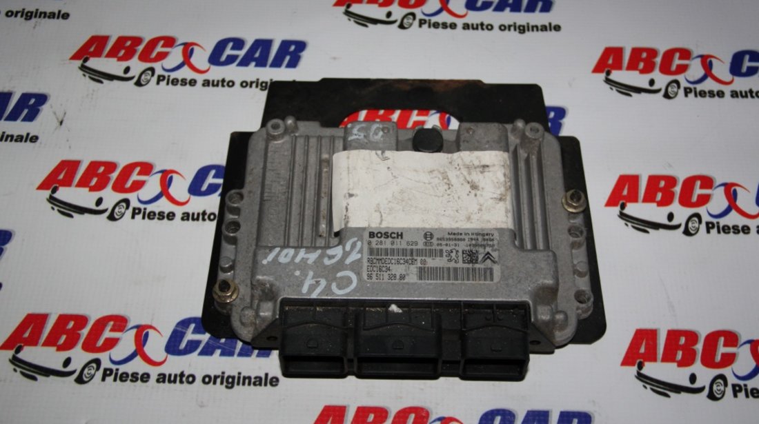 Calculator motor Citroen C4 1.6 HDI cod: 9651132880 / 0281011629 model 2006