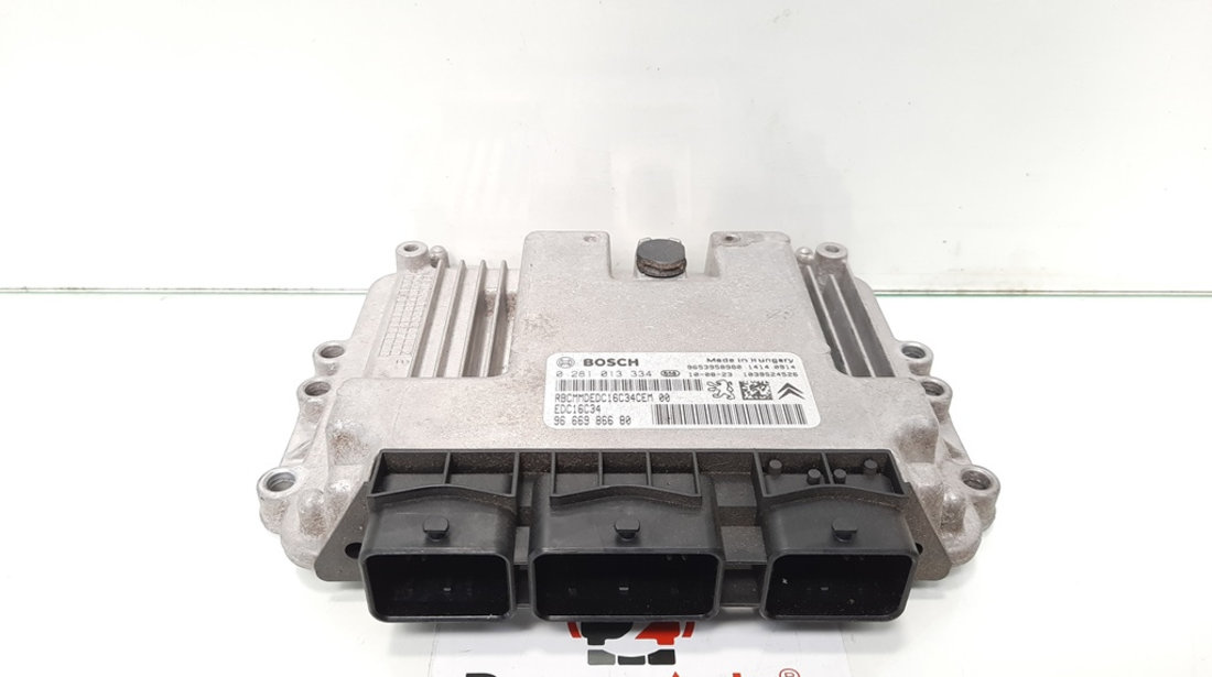 Calculator motor, Citroen C4 (I) sedan, 1.6 hdi, 9HZ, 9666986680, 0281013334 (idi:418588)