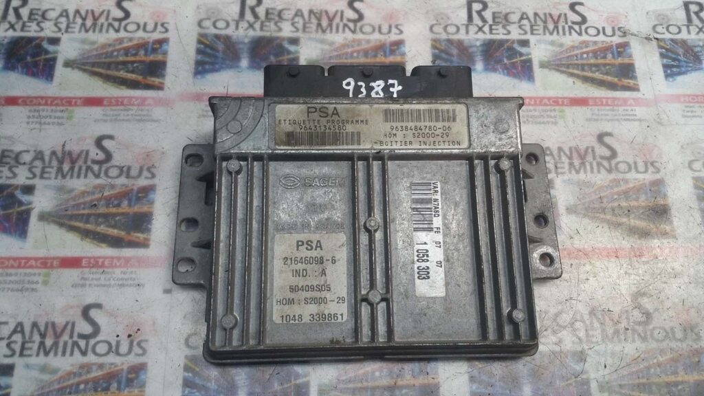 Calculator Motor CITROEN XSARA 9643134580 / 9638484780 / 21646098-6 / 21646098 6 / 2164609869643134580 / 9638484780 / 21646098-6 / 21646098 6 / 216460986
