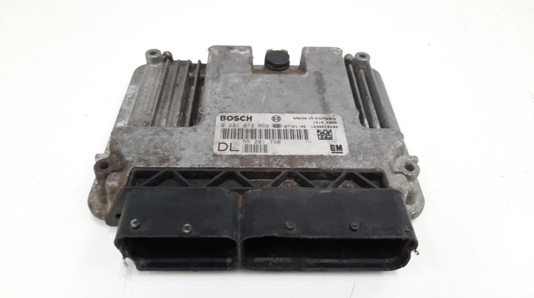 Calculator motor, cod 0281012869, 55201790, Opel Vectra C, 1.9 CDTI, Z19DT (id:491519)