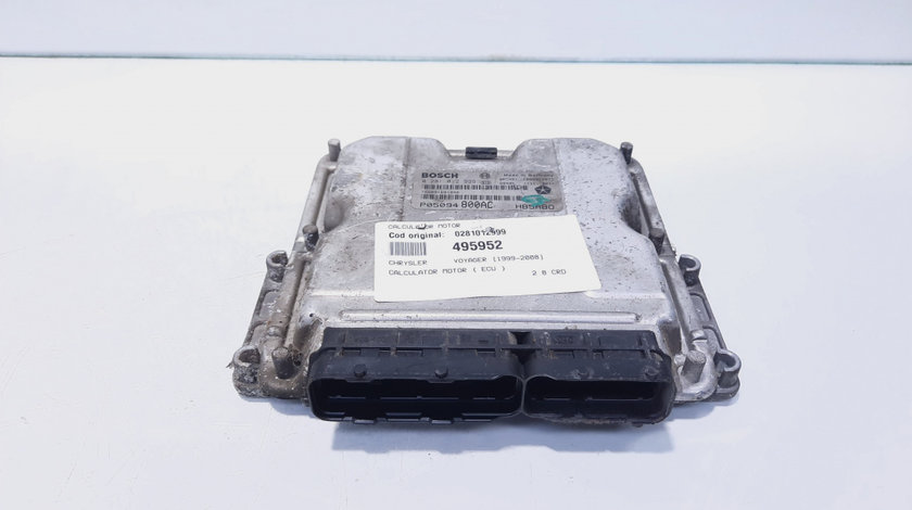 Calculator motor, cod 0281012999, Chrysler Voyager IV (RG, RS) 2.8 CRD (id:495952)