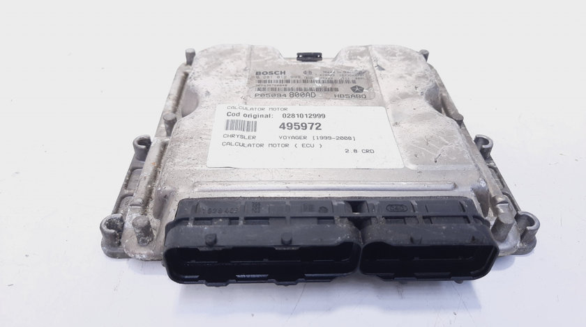 Calculator motor, cod 0281012999, Chrysler Voyager IV (RG, RS) 2.8 CRD (id:495972)