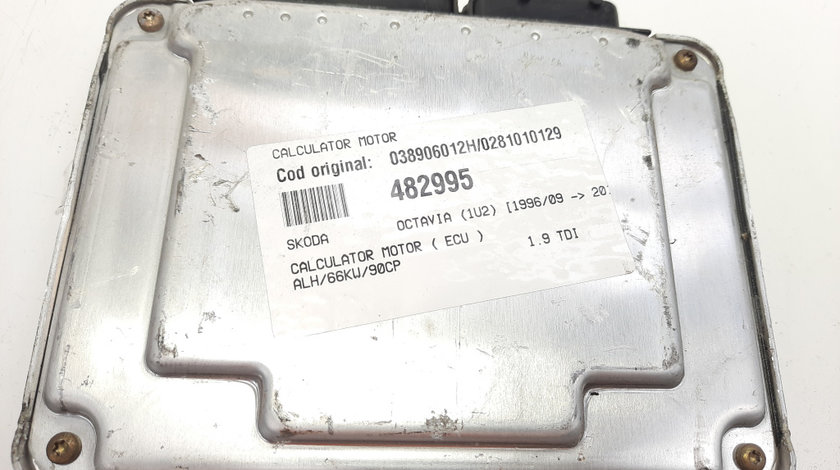 Calculator motor, cod 038906012H, 0281010129, Audi A3 (8L1) 1.9 TDI, ALH (idi:482995)