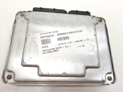 Calculator motor, cod 038906012H, 0281010129, Skoda Octavia 1 (1U2) 1.9 TDI, ALH (id:482995)