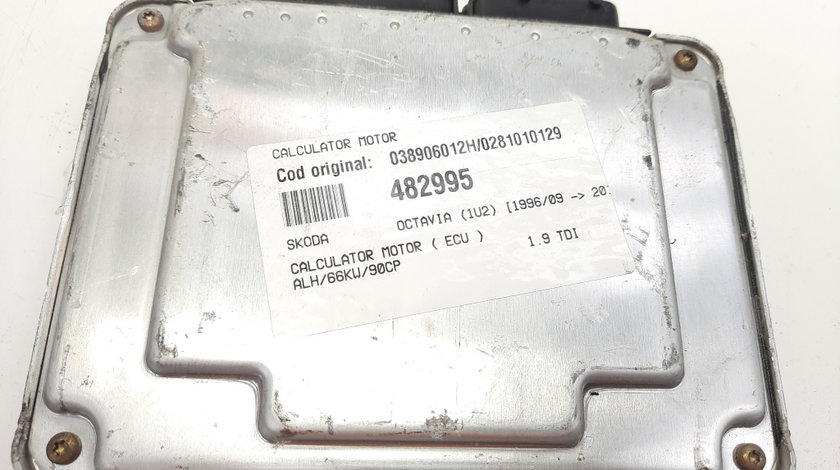 Calculator motor, cod 038906012H, 0281010129, Skoda Octavia 1 (1U2) 1.9 TDI, ALH (idi:482995)