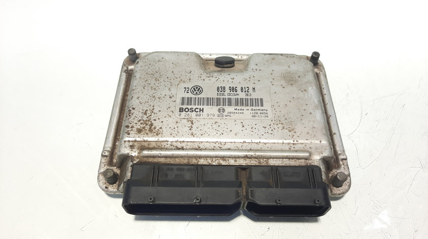 Calculator motor, cod 038906012M, 0281001979, Audi A3 (8L1), 1.9 tdi, ALH (idi:460209)