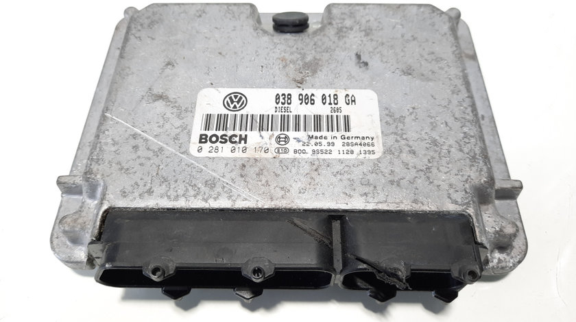 Calculator motor, cod 038906018GA, 0281010170, Audi A6 (4B2, C5) 1.9 TDI, AFN (idi:483433)