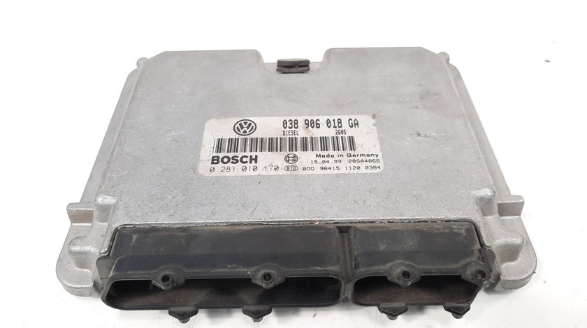 Calculator motor, cod 038906018GA, 0281010170, VW Passat (3B2), 1.9 TDI, AFN (id:535509)