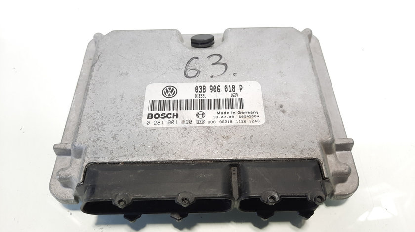 Calculator motor, cod 038906018P, 0281001720, VW Passat (3B2), 1.9 TDI, AFN (id:535410)