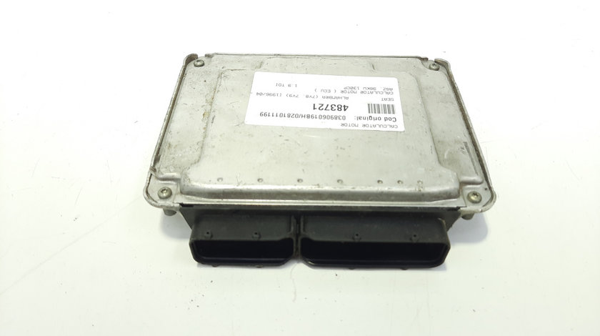 Calculator motor, cod 038906019BH, 0281011199, Seat Toledo 2 (1M2), 1.9 TDI, ASZ (idi:483721)