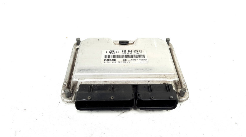 Calculator motor, cod 038906019CJ, 0281010302, Audi A4 (8D2, B5), 1.9 TDI, AJM, 4X4 (idi:538750)