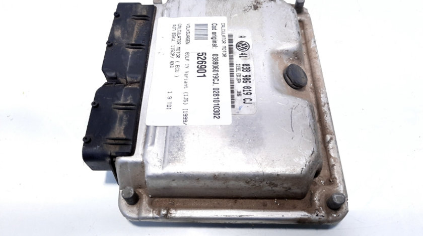 Calculator motor, cod 038906019CJ, 0281010302, Vw Golf 4 Variant (1J5) 1.9 TDI, AJM (id:526901)