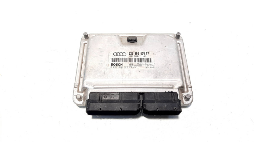 Calculator motor, cod 038906019FP, 0281010729, Audi A4 (8E2, B6) 1.9 TDI, AWX (id:527096)