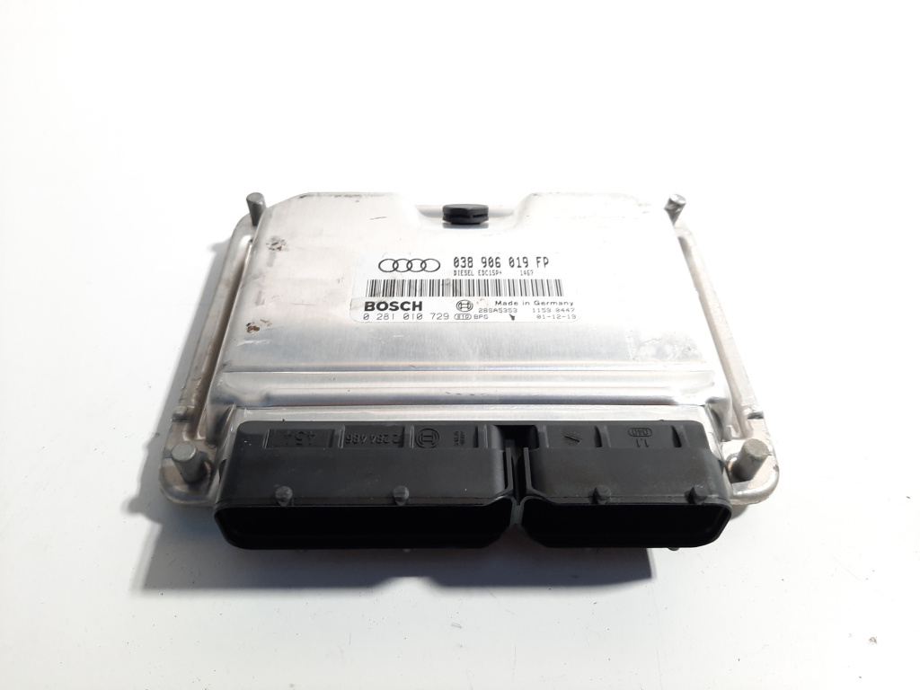 Calculator motor, cod 038906019FP, 0281010729, Skoda Superb I (3U4), 1.9 TDI, AWX (idi:492022)