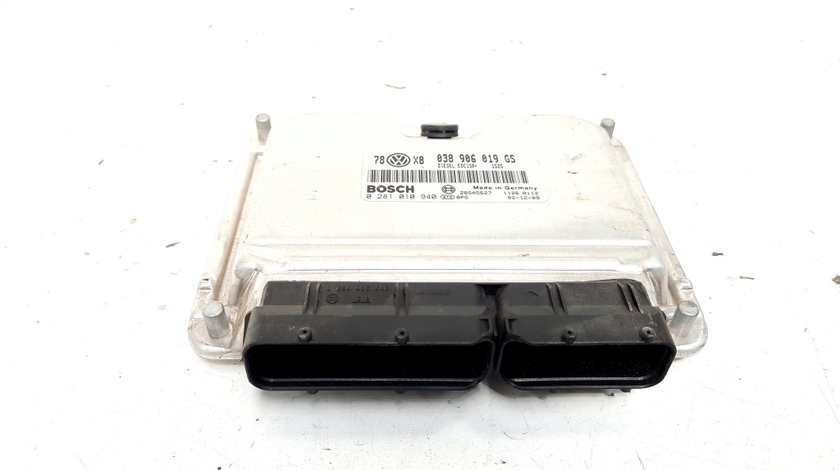 Calculator motor, cod 038906019GS, 0281010940, VW Passat Variant (3B6), 1.9 TDI, AWX (idi:535492)