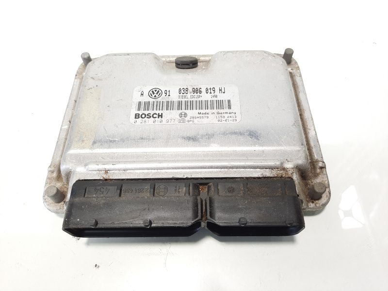 Calculator motor, cod 038906019HJ, 0281090977, VW Golf 4 Variant (1J5). 1.9 TDI, ASZ (idi:483275)