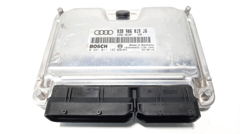 Calculator motor, cod 038906019JQ, 0281011142, Audi A4 Avant (8E5, B6), 1.9 TDI, AWX (idi:483256)