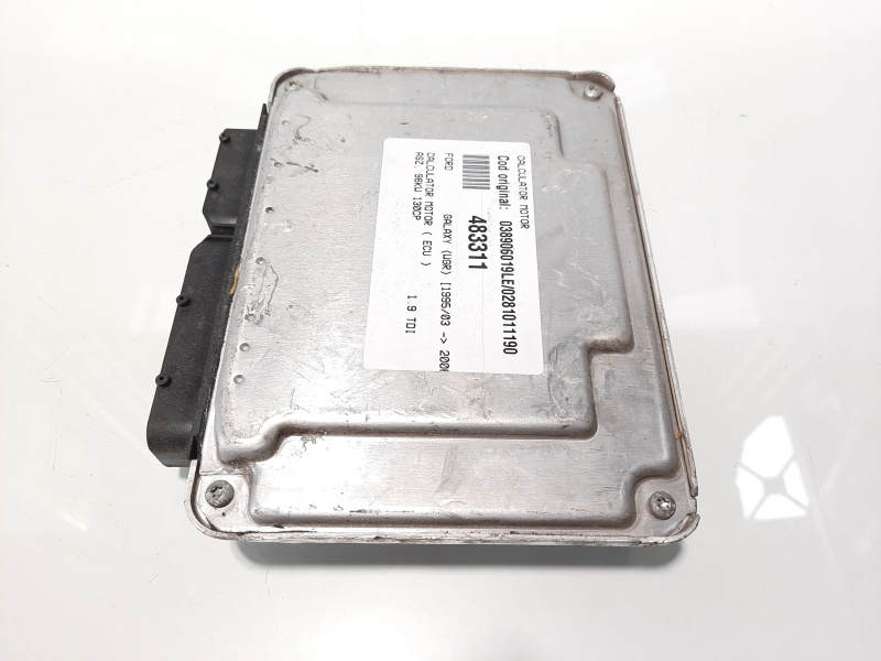Calculator motor, cod 038906019LE, 0281011190, Audi A3 (8L1), 1.9 TDI, ASZ (idi:483311)