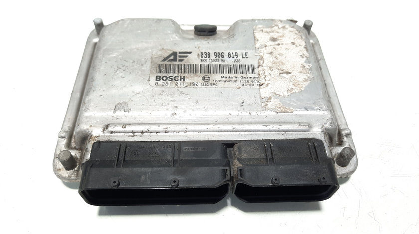 Calculator motor, cod 038906019LE, 0281011190, Seat Toledo 2 (1M2), 1.9 TDI, ASZ (idi:491397)