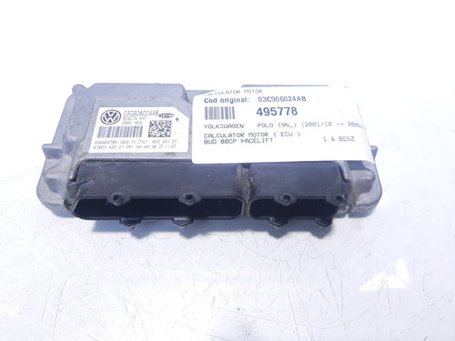 Calculator motor, cod 03C906024AB, Skoda Fabia 1 (6Y2), 1.4 benz, BUD (idi:495778)