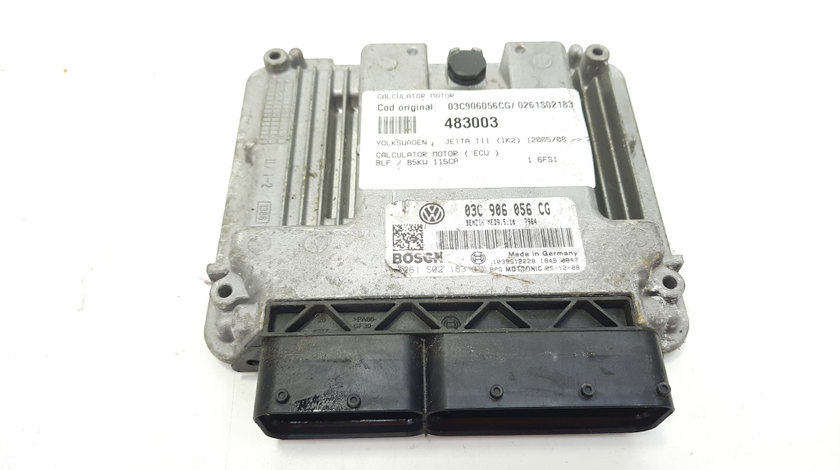 Calculator motor, cod 03C906056CG, 0261S02183, Vw, 1.6 FSI, BLF (idi:483003)