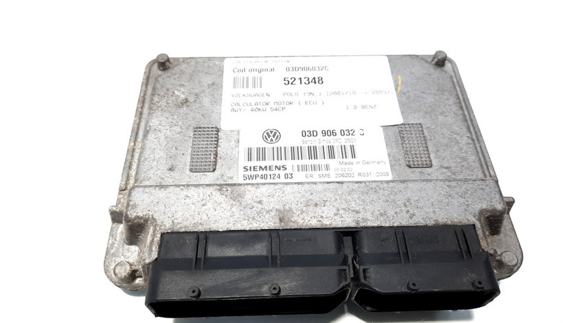 Calculator motor, cod 03D906032C, Skoda Fabia 1 (6Y2), 1.2 benz, AWY (idi:521348)