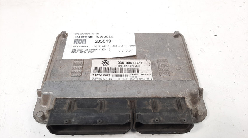 Calculator motor, cod 03D906032C, Skoda Fabia 1 Sedan (6Y3) 1.2 benz, AWY (idi:535519)