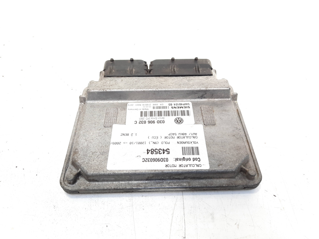 Calculator motor, cod 03D906032C, VW Polo (9N), 1.2 benz, AWY (id:543584)
